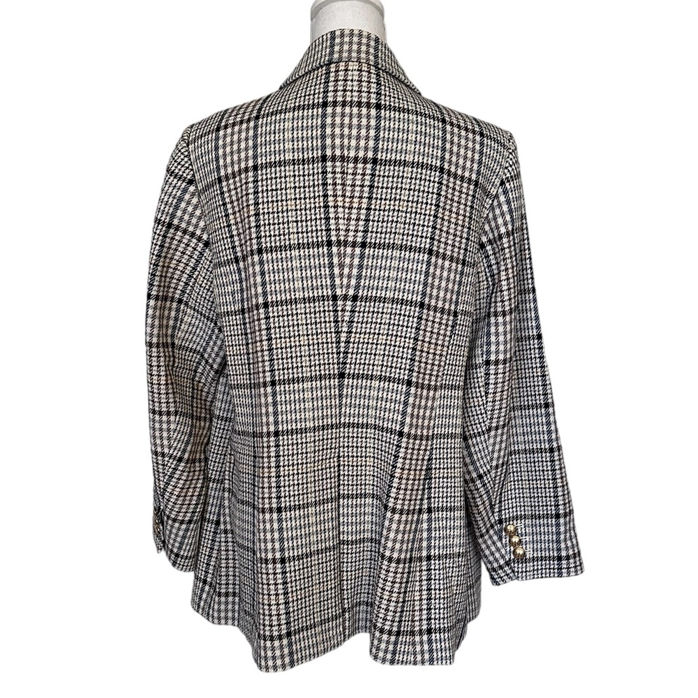 NWT Talbots Double Breasted Houndstooth Blazer Jacket - Size 14W - Picture 3 of 8